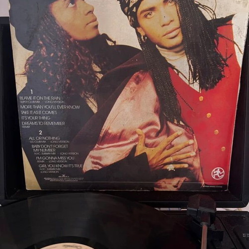 Milli Vanilli All Or Nothing vinyl LP used, 1989 U.S. remix album