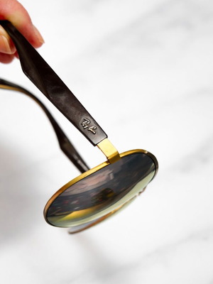 Rayban Aviator γυναικεία γυαλιά ηλίου σαν καινούργια με χρυσούς καθρέπτες