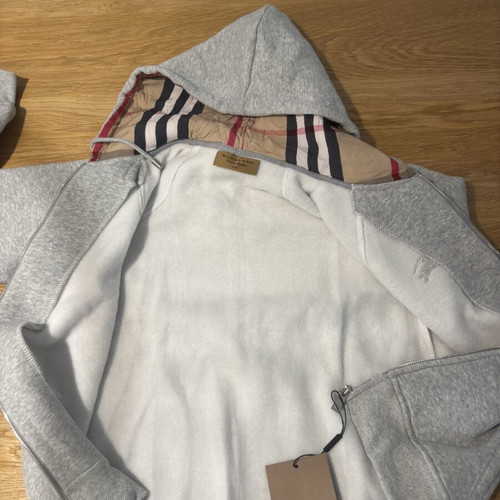 Burberry gray zip-up hoodie for boys 12-15 years