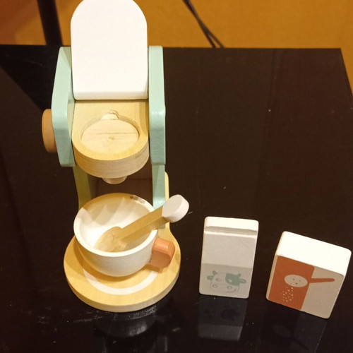 Wooden coffee maker set used