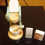 Wooden coffee maker set used