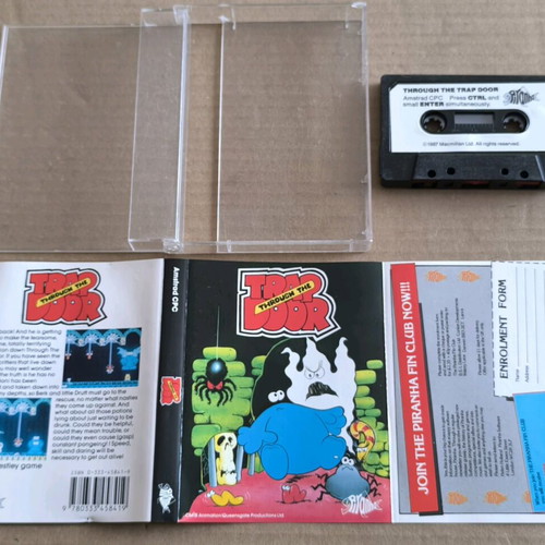 Through The Trap Door (Piranha) Amstrad cassette like new