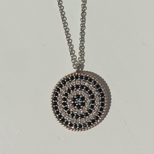 Set of three silver necklaces used