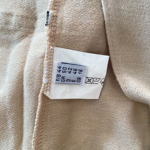 Beige Oaks cardigan with black velvet bows like new