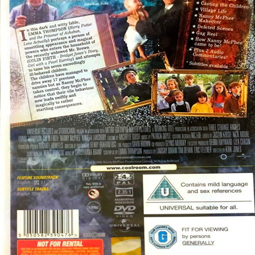 DVD Nanny McPhee καινούργιο, οικογενειακή φαντασίας με Αγγλικούς υπότιτλους