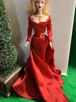 Barbie Hollywood Cast Party Doll 2001 Vintage Mattel Red Gown