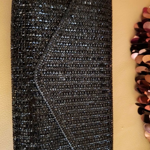 Collection of 3 evening bags with sequins