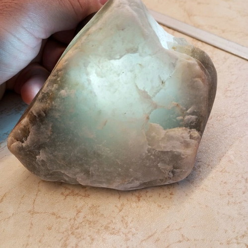 Raw quartz semi-transparent milky like new