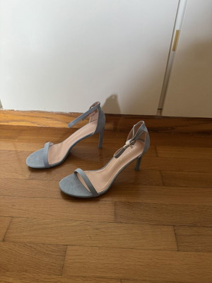 Tsoukalas Shoes women's suede blue sandals size 39 new