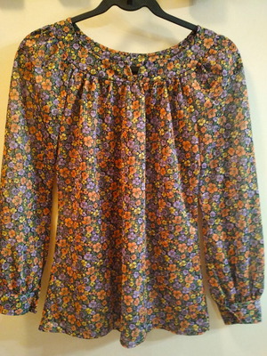 Μπλούζα floral με μακριά μανίκια σαν καινούργια, ρομαντικό summer style