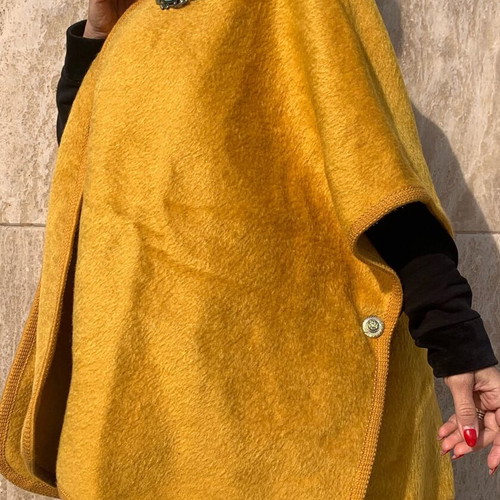 Versace cape like new, mustard color