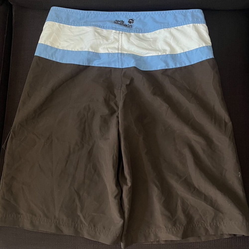 Jack Wolfskin Swimwear Mens Medium very good brown light blue white