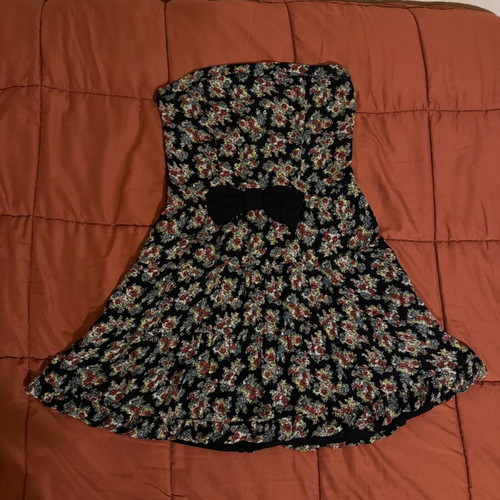 Floral dress used, multicolor, sizes S and M