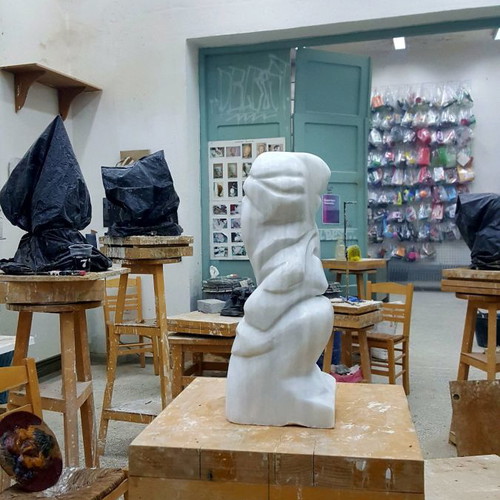 Modern bust marble new, Sebastjano Dobrozi