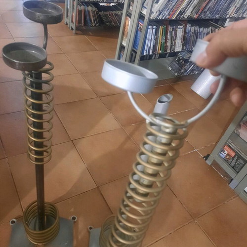 Handmade metal ashtrays for room like new