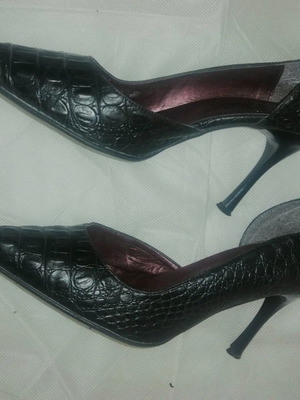 Zelios women's pumps used, black, 9 cm heel, size 37