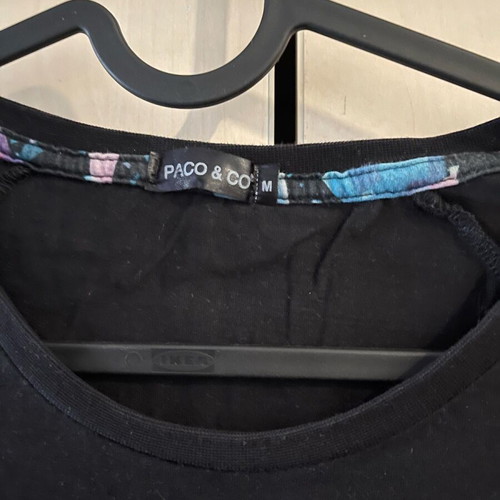 Paco & Co T-shirt size M black like new, worn few times