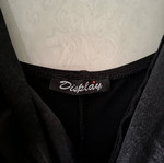 Black Display Spaghetti Strap Top used, adjustable straps, polyester