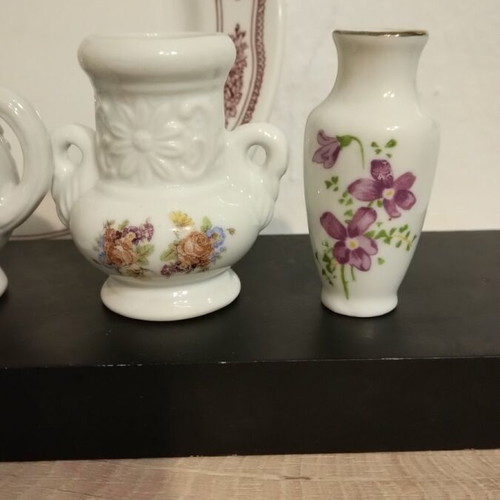 Miniature porcelain jars set like new, pack of 7 pieces