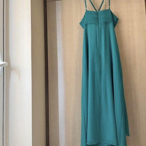 Maxi evening dress DF Farmakis like new, turquoise, size 54