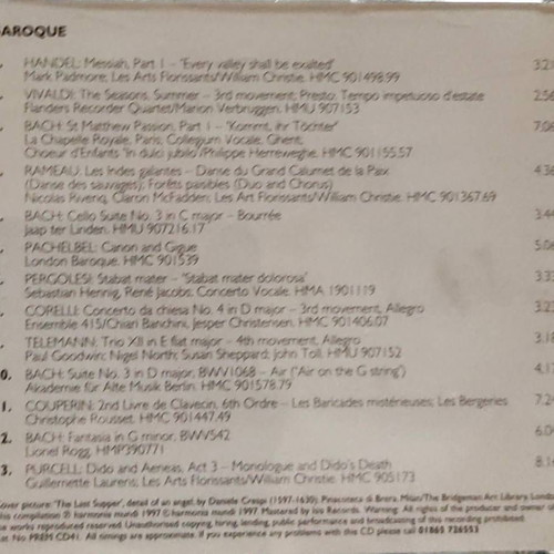 Baroque Classic CD unused, classical music