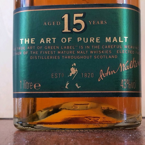 Johnnie Walker Green Label 15 Years Sealed