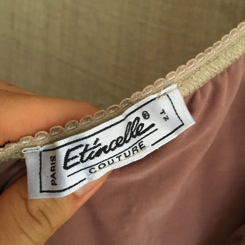 Etincelle Couture Paris vintage skirt, size M, flower embroidery