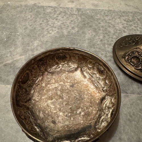 Silver container in good condition