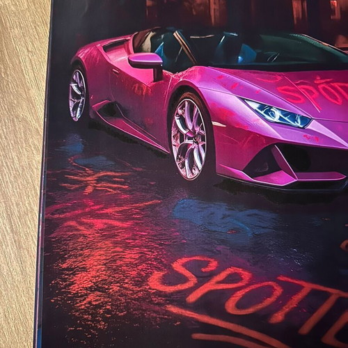 Lamborghini Pink Custom Poster new, 30x40cm, matte paper