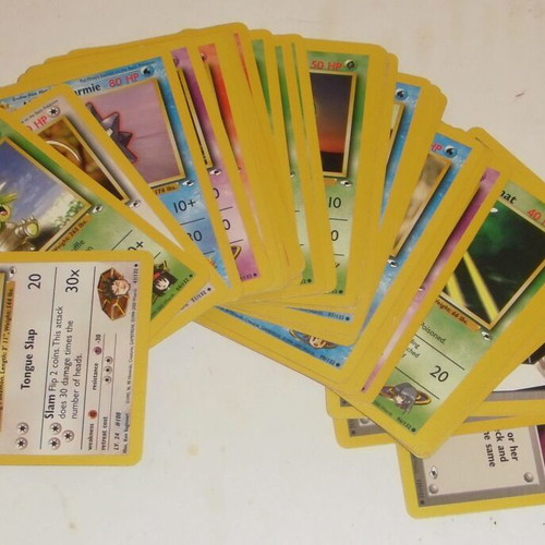 Pokemon cards used, pack of 40 from Gym Heroes set