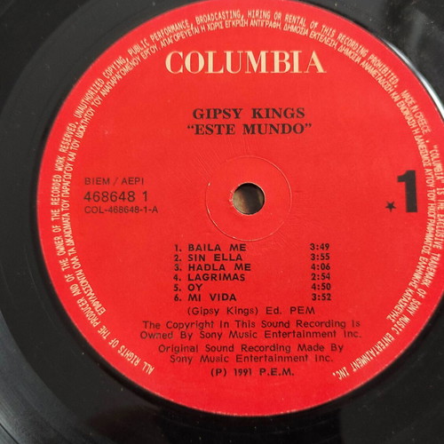 Gipsy Kings Este Mundo LP used, European edition