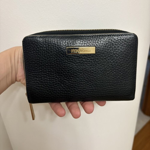Ferre Milano wallet used, black, very good condition