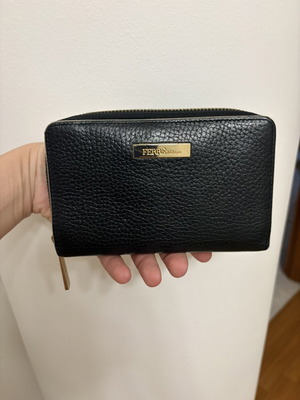 Ferre Milano wallet used, black, very good condition
