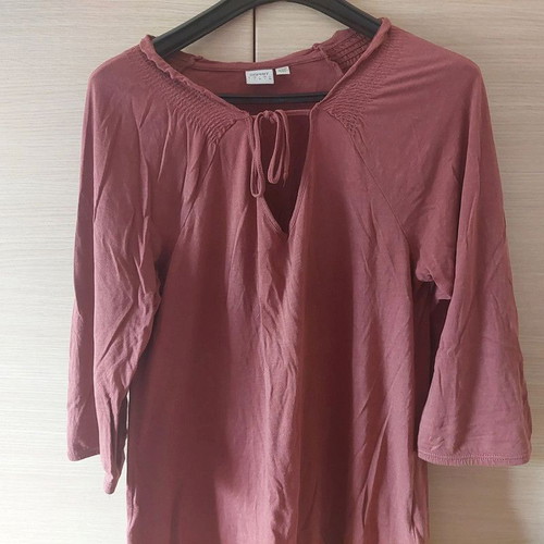 Esprit women's tshirt brick red size Large used