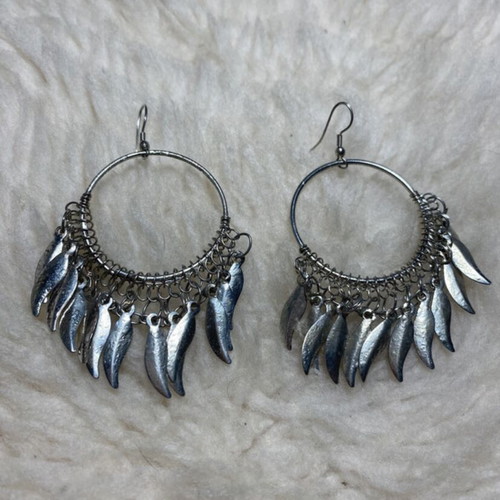 Silver earrings like new