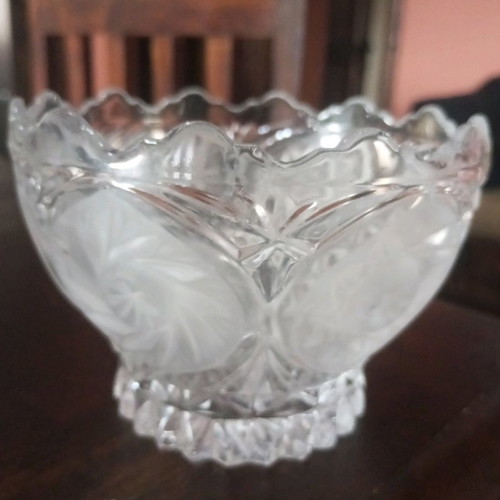Crystal fruit bowls used, set of 2