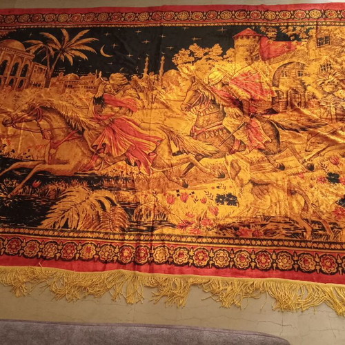 Velvet wall hanging large 1.95 x 1.32 m used