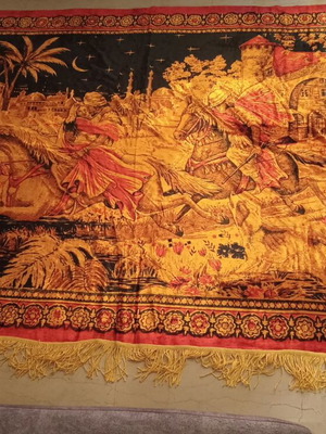 Velvet wall hanging large 1.95 x 1.32 m used