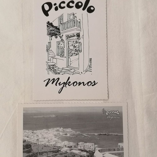 Piccolo Mykonos postcards pack of 2 new