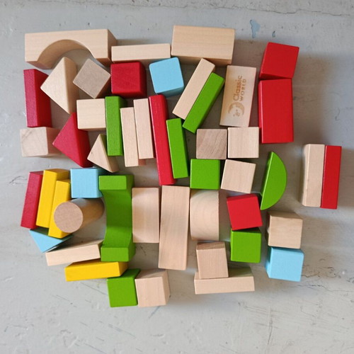 Junior Building Blocks Classic World like new, 49 pieces