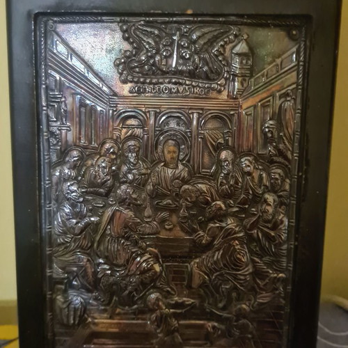Last Supper used, pure silver 950 22×17