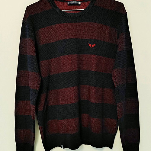 Side Effect men's sweater like new, blue and red, size M