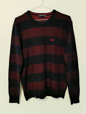 Side Effect men's sweater like new, blue and red, size M