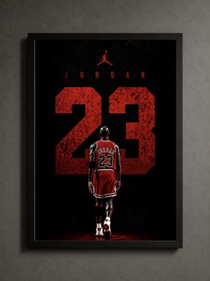 Michael Jordan framed poster 30x40cm new