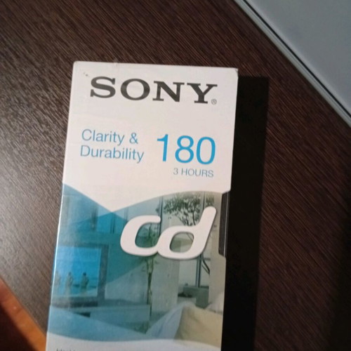 Sony VHS video cassettes 180min, pack of 2, sealed