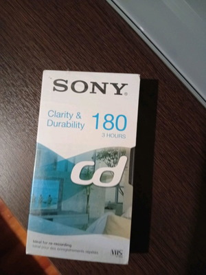 Βιντεοκάσεςτες Sony VHS 180 λεπτών καινούργιες, πακέτο 2