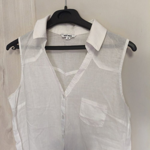 Tally Weijl sleeveless shirt used, white, sizes XS/S