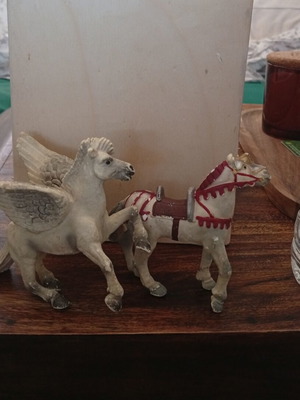 Pegasus Bullyland PVC figure, medieval horse