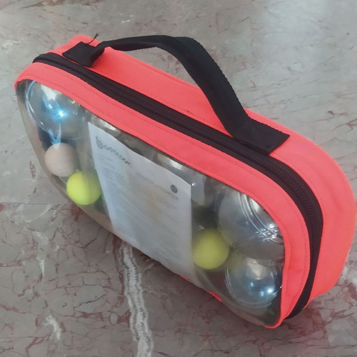 Petanque set Geologic used with 8 metal balls and carrying bag