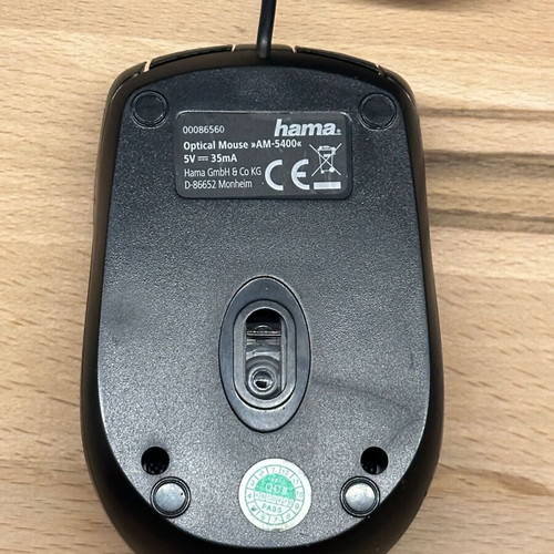 HAMA Wired Optical Mouse AM-5400 used